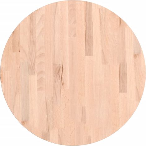Dessus de table Dessus de bureau Plateau de table Ø60x2,5 cm rond bois massif de hêtre (1/5)