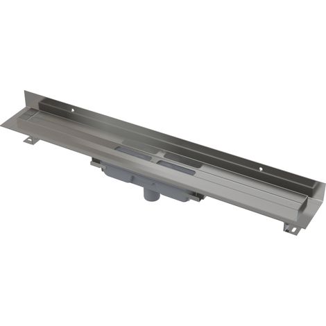 Alca - Duschwanne Wall Low 55 cm, mit festem Kragen an der Wand, vertikaler Ablauf, Edelstahl APZ1116-550 (1/2)