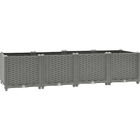 Raised Bed 160x40x38 cm Polypropylene vidaXL