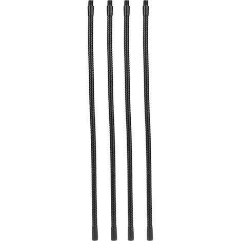 Jeffergarden Aluminium-Schwanenhals-Lampenrohr, 10 mm Durchmesser, flexibel, für Tisch- und Schreibtischlampen, 40 cm Leuchtenfassungen, 4 Stück