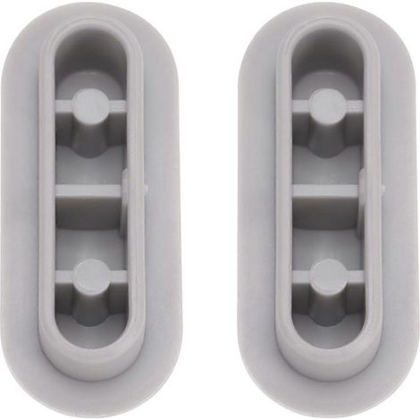 Kit de rehausseur de siège de toilette avec 2 coussinets antidérapants (gris)
