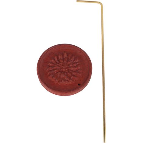 Räucherstäbchenhalter aus Rosenholz, Aschenbecher mit Messingständer, Räucherstäbchenbrenner, Bergmotiv, ideal für Zuhause, Tempel, Yoga, Wohnzimmer (1/5)