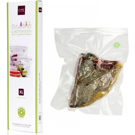 Sacchetti Sottovuoto cm 22X34 pz. 8 Svuotino