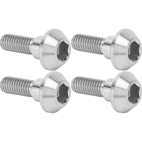 Vis à tête hexagonale en alliage de titane M6X20mm pour fixation de plaquettes de frein à disque vélo, kit de 4 pièces pour modification cycliste. (1/5)