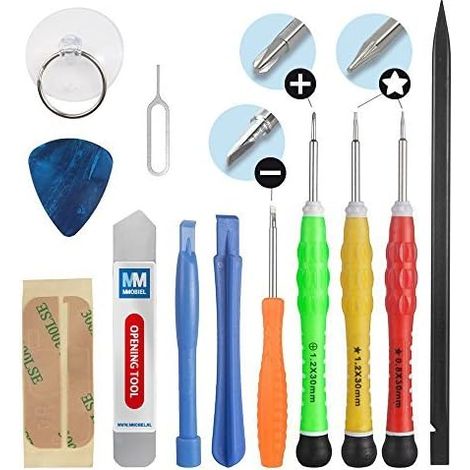 Kit Complet d'outils avec 13 pièces compatible avec Réparation de Smartphones/Tablettes (1/5)
