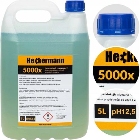 Líquido limpiador ultrasónico Heckermann pH 12,5, 5 litros