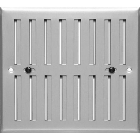 Grille aération VMC réglable 250 x 168 mm – Aluminium anodisé – Passage d'air 119 cm² – Pour espaces confinés – Autogyre