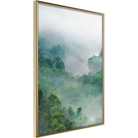 Affiche Murale Encadrée "Green Lungs of the Earth I" 30 x 42 cm Or