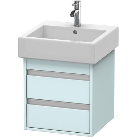 Mueble bajo lavabo KETHO 440x450x410mm Azul claro mate