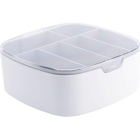 Boîte d'Organisation de Câbles avec Couvercle Plastique - Boîtier de Rangement pour Multiprise et Câbles Encombrants, Capacité Élevée, Design Compact, Anti-Poussière (1/5)