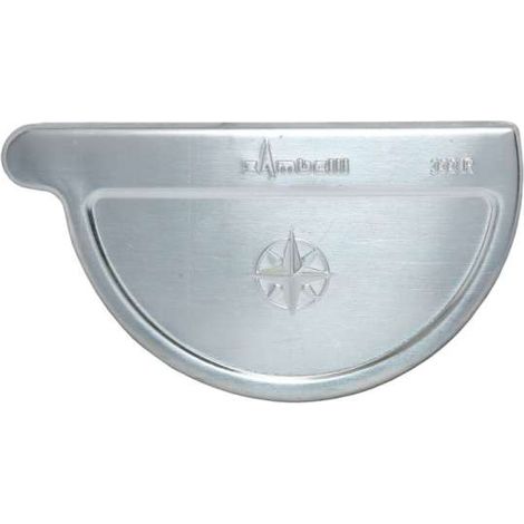 TITANZINK Lötboden halbrund Lötrinnenboden, 6-teilig Steckrinnenboden 333 mm rechts 33er
