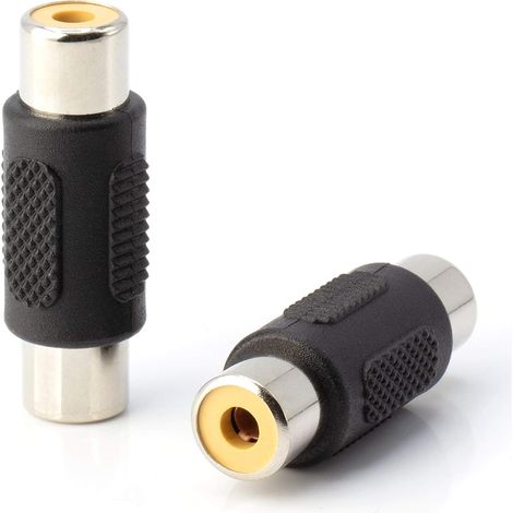 Adaptateur Rca - Femelle Vers Femelle - Pour Câbles Audio Vidéo Et S Pdif - 4 Pièces (1/5)