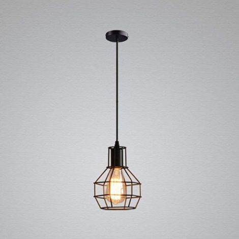 Retro Industriel Suspension Lampe suspension plafonnier lampe de plafond Culot E27 Pour salle à manger, Chambre à coucher, salle de lecture Éclairage de bar, café (1/5)