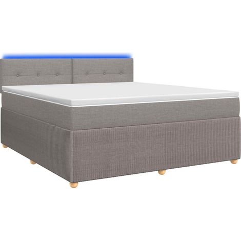 Maison Exclusive - Boxspringbett mit Matratze Taupe 140 x 200 cm (1/5)