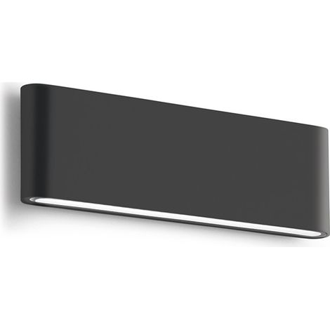 Ges884C Applique D'Extérieur Bi-Émission En Aluminium Moulé Sous Pression Gris Anthracite, Led 2X12W 3000K 1150Lm, Ip54, Non Dimmable - Gealuce (1/2)
