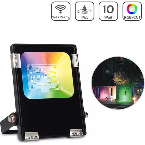 MiBoxer RGB+CCT LED Außenstrahler WiFi Farbwechsel Fluter - Ausführung: 10W FUTT05 (1/5)