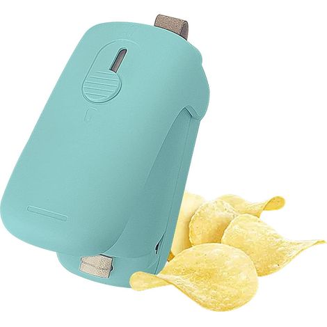 Scelleur À Chaleur Portatif - Pour Sachets En Plastique PP PE PVC - Coupeur Intégré - Sans Préchauffage - 70 G - Vert (1/5)
