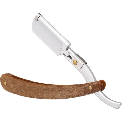 Professionelles, handgeführtes Rasiermesser aus Edelstahl, scharfes Barbier-Rasiermesser, klappbares Rasiermesser für Bärte