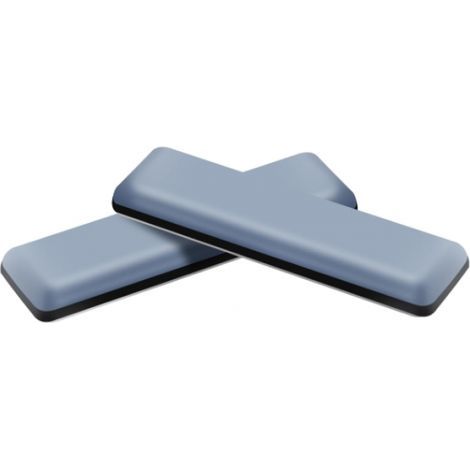 8 deslizadores autoadhesivos de teflón para muebles - 70 x 19 mm (cuadrados) - Deslizador profesional para silla mecedora/deslizador de PTFE (teflón) (1/5)