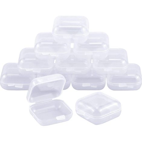 20x Mini Opbergdoosjes Transparant – Small Kunststof Doosjes met Deksel voor Jewelry, Kralen & Accessories