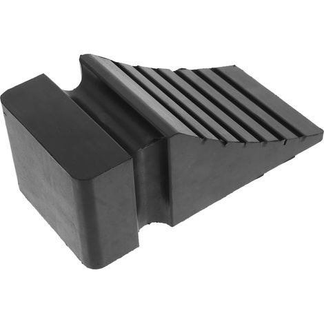 Calzo antideslizante para neumáticos de camión y vehículo, diseño de goma portátil para estacionamiento seguro en pendientes, duradero y liviano. (1/5)