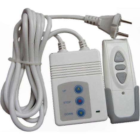 315-MHz-Funkfernbedienung für Projektionsleinwände und elektrische Jalousien, Empfänger mit EU-Stecker, Fernschalter (1/5)