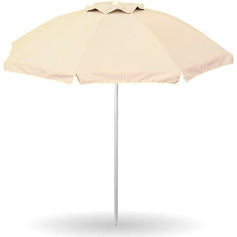GARDENIA Ombrellone da Mare Spiaggia Giardino Diametro 200 con Palo 32mm Struttura Fibra di Vetro e Rivestimento Poliestere Anti UV Reflex Colore Ecru, 1104.0004 (1/2)