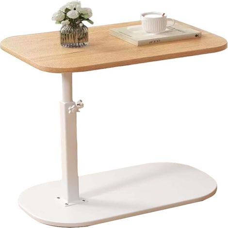 Mesa de centro ligera y elegante con función plegable, ideal para colocar sobre el sofá, como mesa auxiliar, mesita de noche o simplemente como una pequeña mesa para el salón. (1/5)