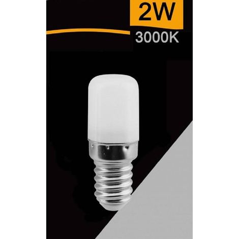 TrAdE Shop Traesio - Lampadina Led E14 2watt Luce 4000k 6500k 3000k Per Frigorifero Sparac-e14-2w-0s2 - -Bianco Caldo -