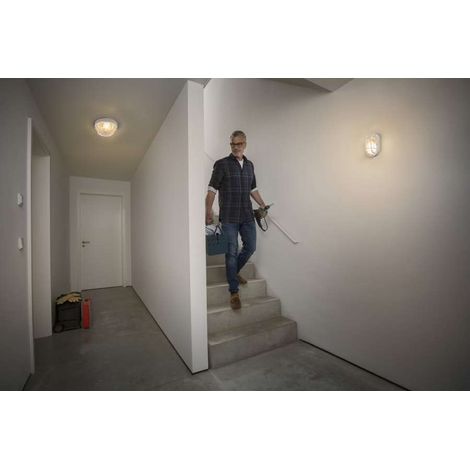 Ledvance Applique da Parete Esterno Bianco E27 IP44 190 mm Vetro e PP (1/5)