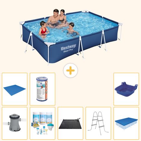 Bestway Bestway Steel Pro Rectangulaire - 300x201x66 cm - 9-pièces  S21566 (1/3)