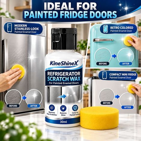 KineShineX Refrigerator Painted Door Panel Scratch Repair Wax for Home Use - Polishing and Brightening Treatment (1/4)