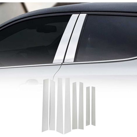 Couverture Garniture de pilier B pour Dacia Duster 2010-2018 en acier inox 8Pcs (1/5)