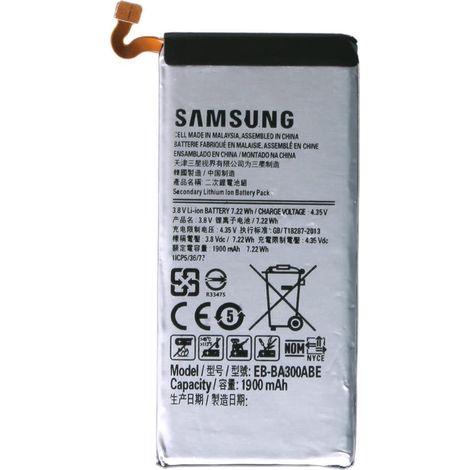 Smartphone-Akku Samsung eb-ba300abegww 1900mAh 3.85V