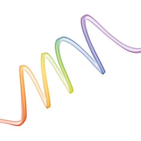 Xanlite - Striscia LED 3m multicolore RGB - USB con Telecomando - Flessibile e Sezionabile - LSBN3RVBEX
