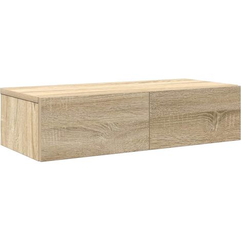 Maison Exclusive - Wandregal mit Schubladen Sonoma-Eiche 60x26,5x