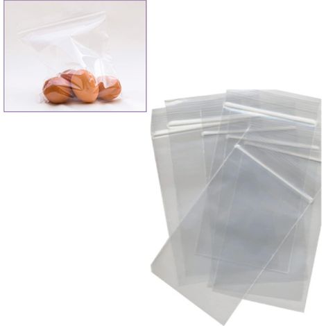 Viva Sacs Zip Transparents 30x40 Cm - Pe 45 Microns - Convient aux Aliments - Pack de 100 Pièces