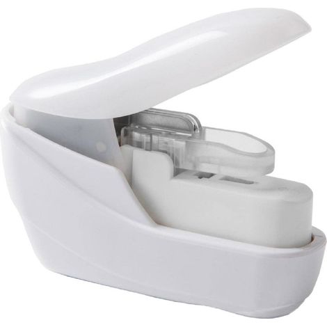 Agrafeuse sans agrafes, mini agrafeuse manuelle pour livret brochures, journaux, brochures (1/2)