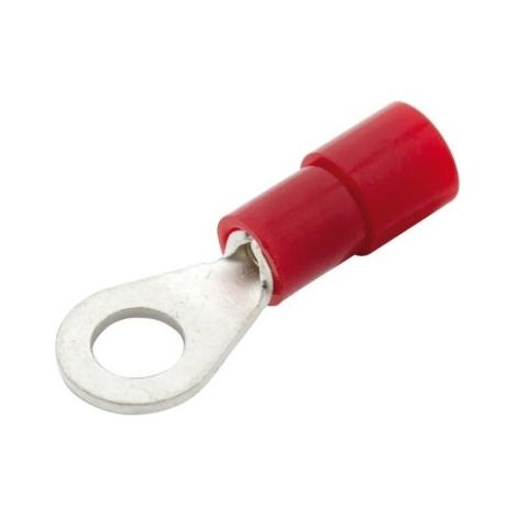 MECATRACTION BE1M53D Bag of 100 pre-insulated terminals ROUND RED TINNED 0.5-1.5MM² M5 DIN 46237 UL94V2 105°.