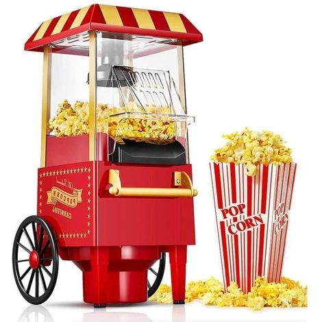 Machine à Pop-corn - CELLUSTOP - S A270 - 1200 W - Électrique - Facile à Nettoyer