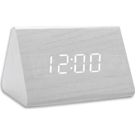 Réveil Digital LED avec Fonctionnalités Personnalisables - 3 Alarmes Programmable, Recharge USB, Réglage de la Luminosité et du Volume - Design Moderne pour Chevet (1/5)