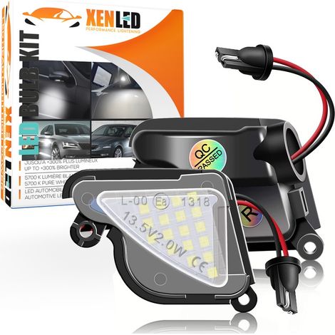 Pack 2 éclairages LED rétroviseur Skoda Octavia Mk2 Mk3 & Superb MK2 (1/5)