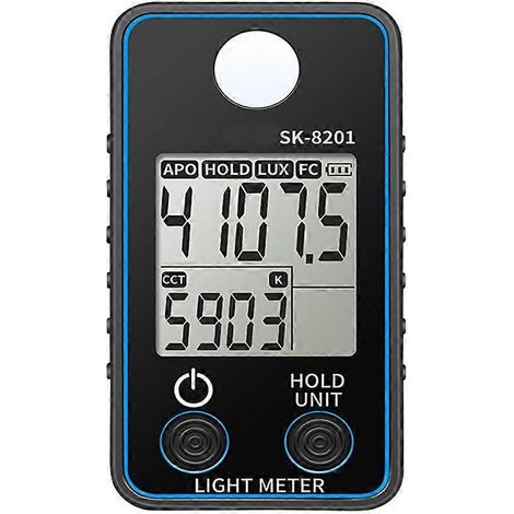 Luxmètre numérique portable avec écran LCD, mesureur d'éclairement 0,5-300 000 lux/fc, luxmètre de poche pour la culture des plantes. (1/5)