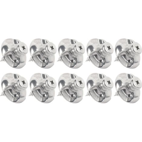 Lot de 10 Fixations tableau vis Placo Alu - L'Attachante (1/5)