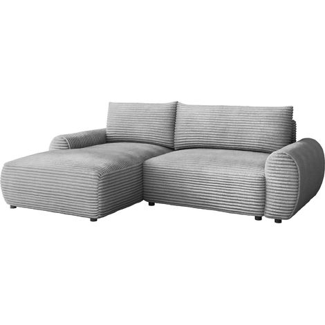 Sofá rinconero TrendyNest 103, Tilia 86, Función de descanso, Almacenaje, 267x177x93cm, 0