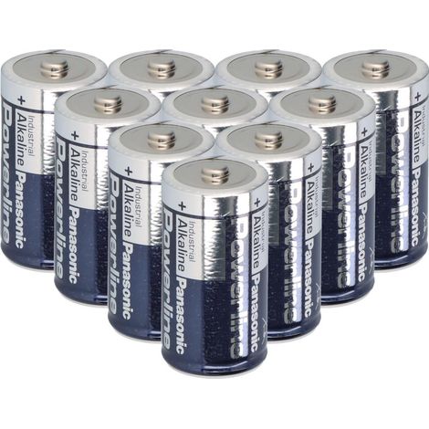 10x Panasonic LR14 Powerline Baby Batterie C Industrial (1/5)