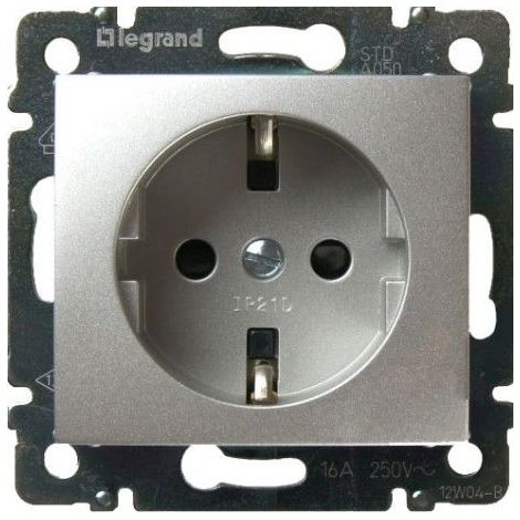 Douille 2P + vis TT VALENA aluminium LEGRAND 770121