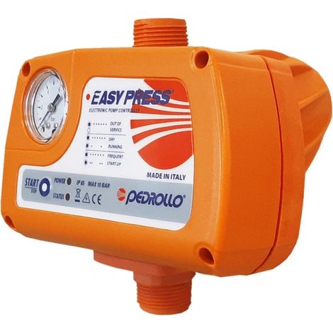 Regolatore elettronico di pressione modello easy press potenza max:0,75kw (hp 1) p.ripartenza: 1,5 bar PEDROLLO