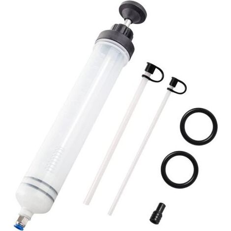 Seringue a Huile 500ML Huile Aspiration Seringue-Pompe de Transfert,Seringue Liquide de Frein avec Tube Extension-Seringue de Vidange Pompe à Main (1/5)