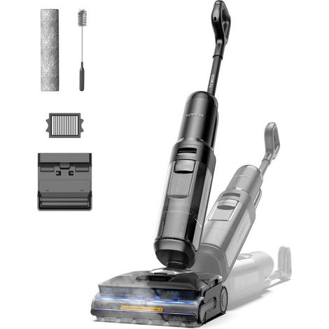 Tineco FLOOR ONE S7 Stretch Steam Lavapavimenti Aspirapolvere a Vapore Senza Fili, 140℃ HyperSteam, Design reclinabile a 180° ,